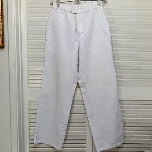 Petite 2 soft white straight leg pants